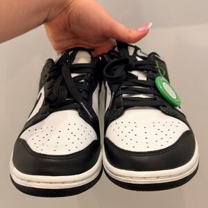 Nike Dunk Low White Black Sneakers (7W)